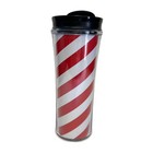Starbucks Candy Cane Tumbler Red White Stripe Travel Mug Coffee Cup 16 Oz