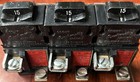 Lot Of 3 Pushmatic Cat   31115 Red Label Old Style One Pole 15 Amp Circuit Break