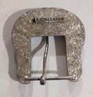 Montana Silversmiths Two Tone Sterling Silver-plate Belt Buckle Western 1 5 