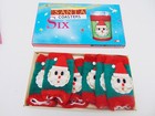 Vintage Lot Of 3 Packs Of 6 Christmas Santa Coasters Cozies Holiday Drinkware   