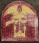 Usn Us Navy Amphibious Forces Red   Gold Color Dress Uniform Patch Vtg Military 