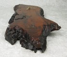 Wiley s Redwood Burl Clock Live Edge Burlwood 22 Inch Tall 9 W 1-3 4d Vintage