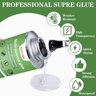 Multi-purpose Super Glue   4 Oz High Strength Clear Adhesive With Brush   For Wo