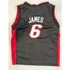 Adidas Nba Miami Heat Lebron James  6 Youth Jersey Black Small