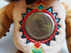 Vintage Limited Treasures Teddy Bear   Papoose Cub With Real Sacajawea  1 Coin