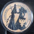 2019 Germania Allegories Columbia   Germania Terracotta 1 Oz  9999 Silver   Box