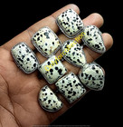 925 Sterling Silver Plated Dalamation Jasper Gemstone Rings Lot  Jewelry