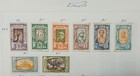 1894- 1958 Ethiopia  Collection lot Of Mostly Used Stamps On 7 Pages