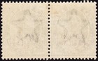 British Somaliland Kevii   a On India Green Mnh Pair -    brit Sh    Broken Letter E