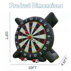 10ft Giant Inflatable Target Soccer Kicking Dart Board With 8pcs Ball  blower
