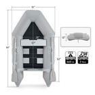 7 5ft Inflatable Boat Fishing Dinghy Tender Pontoon Rescue   Dive Boat White