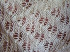 Antique Victorian Lace Crochet Ivory Baby Bonnet  Blue Ribbons