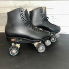 Riedell Men s Quad Skates Model 111br Size 8 Black Leather Rollerskates