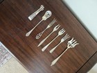 Vintage 925 Sterling Silver Cocktail Hors D oeuvres Serving Set Forks Tongs