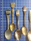 Vintage Souvenir Spoon Lot -canada Theme Ontario  Quebec  Alberta Niagra Falls