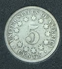 1867 Shield Nickel No Rays 5c U s  Coin - Actual Coin In Pics 