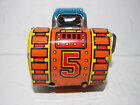 Vintage Marx  5 Wind Up Tin Litho Turn Over Tank Wind Up See Pictures - Working
