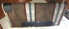 Wool Saddle Blanket Brown  Cream  Green 32 x31 1 2 