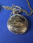 Railroad Train Pocket Watches Lot Of 2 Beautiful Detail