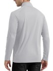 Upf50  Men s Long Sleeve Shirts Sun Block Quick Dry 1 4 Zip Fishing Sport Shirts