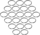        Split Key Ring Bulk Nickel-plated Tempered Steel  Heavy Duty Metal 1 2-inch