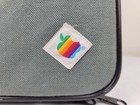 Vintage Apple Macintosh Rainbow Logo Padded Laptop Computer Carry Bag case Gray