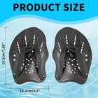 2 Pcs Swim Hand Paddles  Swim Paddles With Adjustable Straps For Lap Swimming 