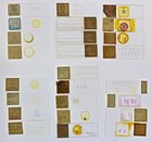 25 Vintage Embryology Microscope Slides - Chick Frog Starfish Mammal Wooden Case