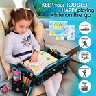 Kids Car Seat Travel Tray - Activity Tray Table For Toddler - Baby Travel Desk