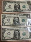 2013  b   1 One Dollar Star Note Bill Duplicate Series Error 3 To Choose From 