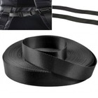 1 Inch Wide 10 Yards Black Nylon Heavy Webbing Strap Free Shipping New
