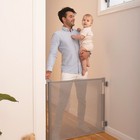Retractable Baby Gate Infants   Pets Safety Barrier Indoor Outdoor Use