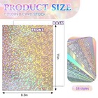 28 Sheets 14 Colors Holographic Metallic Cardstock 8 5x11in 250gsm 92lb