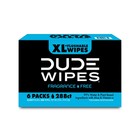 Dude Wipes Flushable Wipes  Xl Wet Wipes Unscented  48 Count  6 Pack