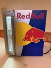 Red Bull Mini Fridge  Countertop Cooler Excellent Condition Monster Energy  Led