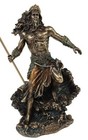 8 1 4 poseidon Holding Trident Greek Mythology God Of Sea Statue Bronze Color
