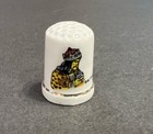 Baltiazar-balthazar Thimble King Crown Face Porcelain Vtg Excellent Condition