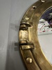 Vintage 11in Brass Nautical Porthole Mirror