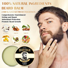 Beard Balm For Men  100  Natural With Shea Butter  Argan Oil  Jojoba Oil  Vitami