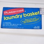 2 Vintage 1991 Almond Rubbermaid 2965 Laundry Baskets 1 25 Bushel Usa Made