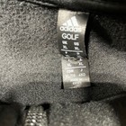 Adidas Golf Men Xl Black Full Zip Track Jacket Mock Neck Performance Fleece Logo