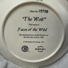 Bradford Exchange The Wolf Faces Of The Wild 1st Issue Decorative Plate 1994