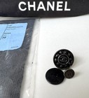 Chanel Cc Buttons   Fabric Swatch  Noir 94305  Authentic From Boutique Nwt