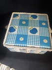 Vintage Singer Sewing Box Wicker Basket 12x9 