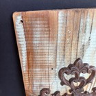 Rustic Cast Iron Cross Wall Decor On Distressed Teal Wood Board 17    X 9   