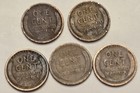 Lot Of 5  Lincoln Wheat Cent Coins  1910-1919   Read Desc  - Lot A