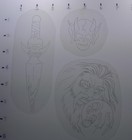 Vintage 80 s Acetate Tattoo Stencils  acetate Set  20   Good Condition 