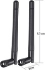 Bingfu Dual Band Wifi 2 4ghz 5ghz 5 8ghz 3dbi Mimo Rp-sma Male Antenna  2-pack  