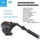 Heavy Duty Fluid Damping Head Drag Pan Head Video Head Dslr Camera With Qr Plate