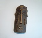 Antique African Face Mask Wooden Hand Carved Large 18  X 9 